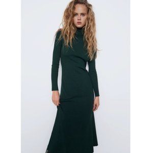 NWT Zara Turtleneck Long Sleeved Dress